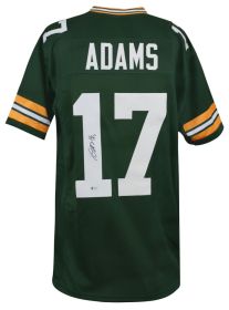 Davante Adams Signed Green Custom Football Jersey - (Beckett)