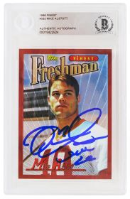 Mike Alstott Signed Tampa Bay Buccaneers 1996 Rookie Football Trading Card