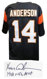 Ken Anderson Signed Black Custom Football Jersey w/1981 NFL MVP