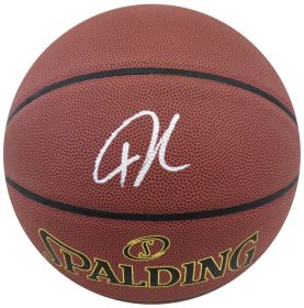 Giannis Antetokounmpo Signed Spalding Elevation Brown NBA Basketball