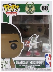 Giannis Antetokounmpo Signed Milwaukee Bucks NBA Funko Pop Doll #68