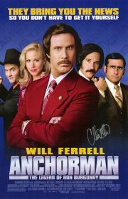 Christina Applegate Signed Anchorman The Legend of Ron Burgundy Movie Poster