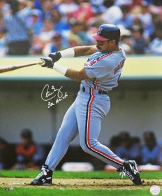 Carlos Baerga Signed Cleveland Indians Action Photo w/3x All Star