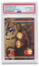 Iran Barkley Signed Ringlords Boxing Trading Card #25 - (PSA Encapsulated)