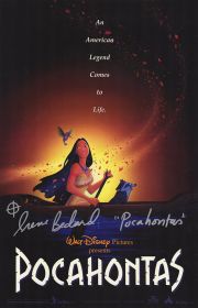 Irene Bedard Signed Pocahontas  Movie Poster