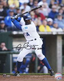 Angel Berroa Signed Kansas City Royals Action Photo with Rookie of the Year  AL