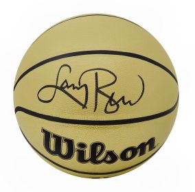 Larry Bird Signed Wilson Gold NBA Basketball