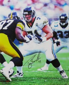 Tony Boselli Signed Jacksonville Jaguars Action Photo