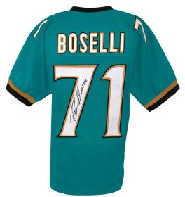 Tony Boselli Signed Teal Custom Football Jersey with Hall of Fame '22