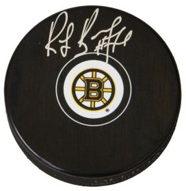 Ray Bourque Signed Boston Bruins NHL Logo Hockey Puck