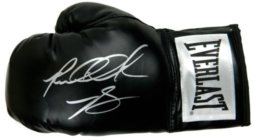 Riddick Bowe Signed Everlast Black Boxing Glove