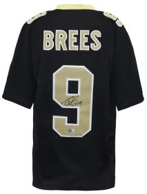 Drew Brees Signed Black Custom Football Jersey