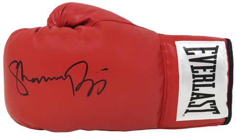 Shannon Briggs Signed Red Everlast Boxing Glove