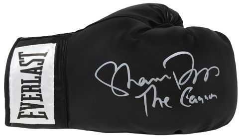 Shannon Briggs Signed Black Everlast Boxing Glove w/The Cannon