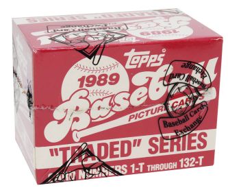 1989 Topps Traded Baseball Factory Set BBCE Wrapped From A Sealed Case