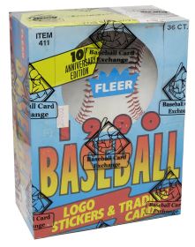 1990 Fleer Baseball Card Unopened Wax Box BBCE Wrapped From A Sealed Case