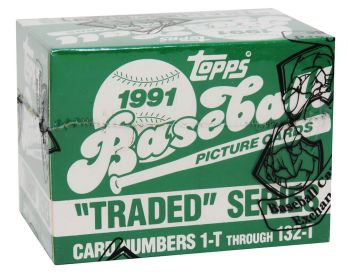 1991 Topps Traded Baseball Factory Set BBCE Wrapped From A Sealed Case