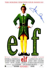 James Caan Signed 'Elf' Movie Poster