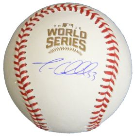 Trevor Cahill Signed Rawlings Official 2016 World Series Baseball