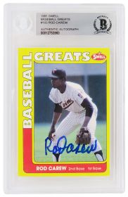 Rod Carew Signed Minnesota Twins 1991 Swell Baseball Card #103