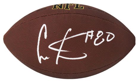 Cris Carter Signed Wilson Super Grip Full Size NFL Football