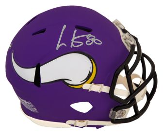 Cris Carter Signed Minnesota Vikings (Current Style) Riddell Speed Mini Helmet