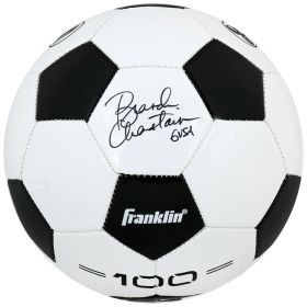 Brandi Chastain Signed Wilson Black & White Size 5 Soccer Ball