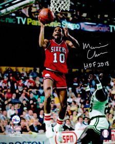 Maurice Cheeks Signed Philadelphia 76ers Action Photo w/Hall of Fame '18