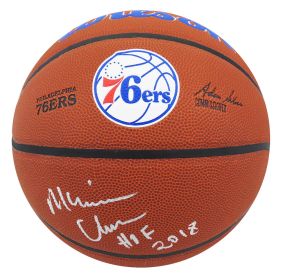 Maurice Cheeks Signed Wilson Philadelphia 76ers NBA Basketball w/Hall of Fame