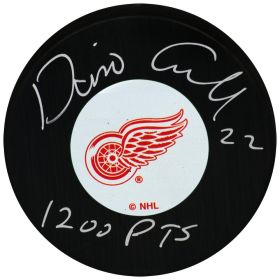 Dino Ciccarelli Signed Detroit Red Wings Logo Hockey Puck