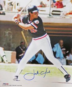 Jack Clark Signed San Francisco Giants Batting Action Photo (16x20)