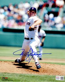 Roger Clemens Signed Boston Red Sox Pitching Action Photo