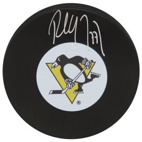 Paul Coffey Signed Pittsburgh Penguins Logo Hockey Puck