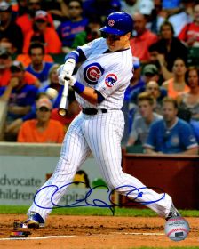 Chris  Coghlan Signed Chicago Cubs Swinging Action Photo