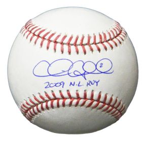 Chris Coghlan Signed Rawlings Official MLB Baseball w/2009 NL Rookie Of The Year