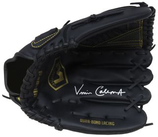 Vince Coleman Signed Franklin Black Baseball Fielders Glove