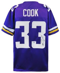 Dalvin Cook Signed Purple Custom Football Jersey