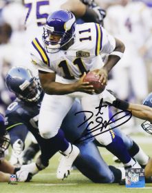 Daunte Culpepper Signed Minnesota Vikings Action Photo