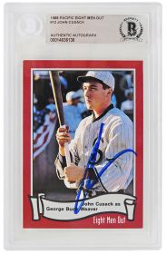 John Cusack Signed 1988 Pacific Eight Men Out Trading Card #12