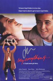 John Cusack Signed Say Anything Movie Poster