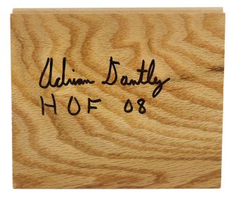 Adrian Dantley Signed Floor Piece w/Hall of Fame '08