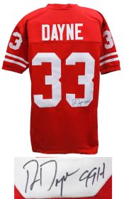 Ron Dayne Signed Red Custom Jersey w/99 Heisman