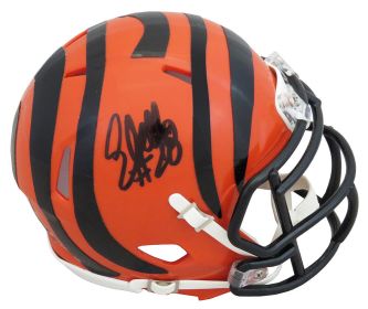 Corey Dillon Signed Cincinnati Bengals Riddell Speed Mini Helmet