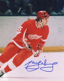 Marcel Dionne Signed Detroit Red Wings Action Photo