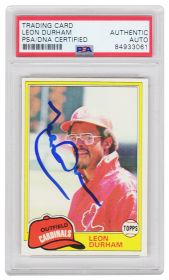 Leon Durham Signed St Louis Cardinals Topps Rookie Baseball Card #321