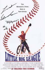 Luke Edwards Signed Little Big League Movie Poster w/Billy Haywood