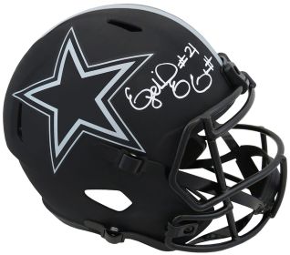 Ezekiel Elliott Signed Dallas Cowboys ECLIPSE Riddell Replica Helmet