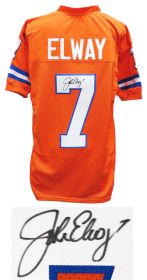 John Elway Signed Orange Crush Custom Football Jersey