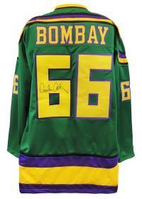 Emilio Estevez Signed Bombay Green Custom Hockey Jersey