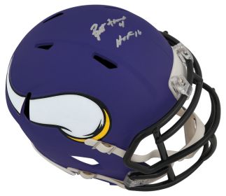 Brett Favre Signed Minnesota Vikings Riddell Speed Mini Helmet w/HOF'16